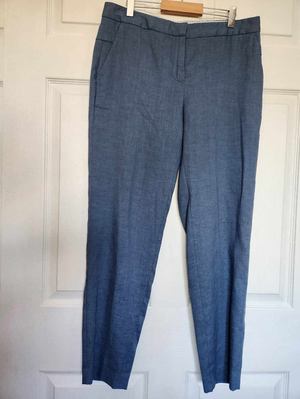Massimo Dutti - Blue Linen Blend Dress Pants - Size 8